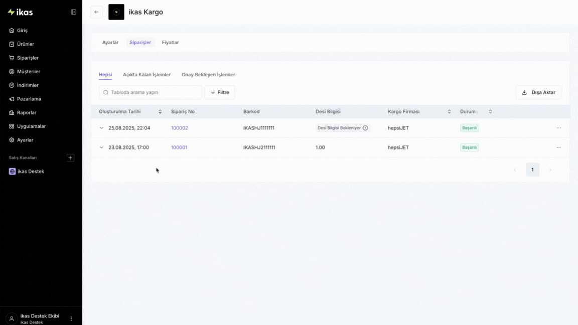 ikas-kargo-islem-gecmisi